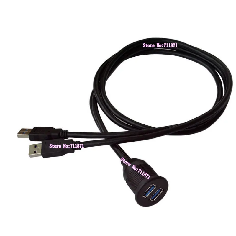 รถจักรยานยนต์ รถยนต์ เรือ ชาย หญิง 2 สายต่อ Usb3.0 สายรถยนต์ รถเรือ เครื่องมือติดตั้ง สายเคเบิล