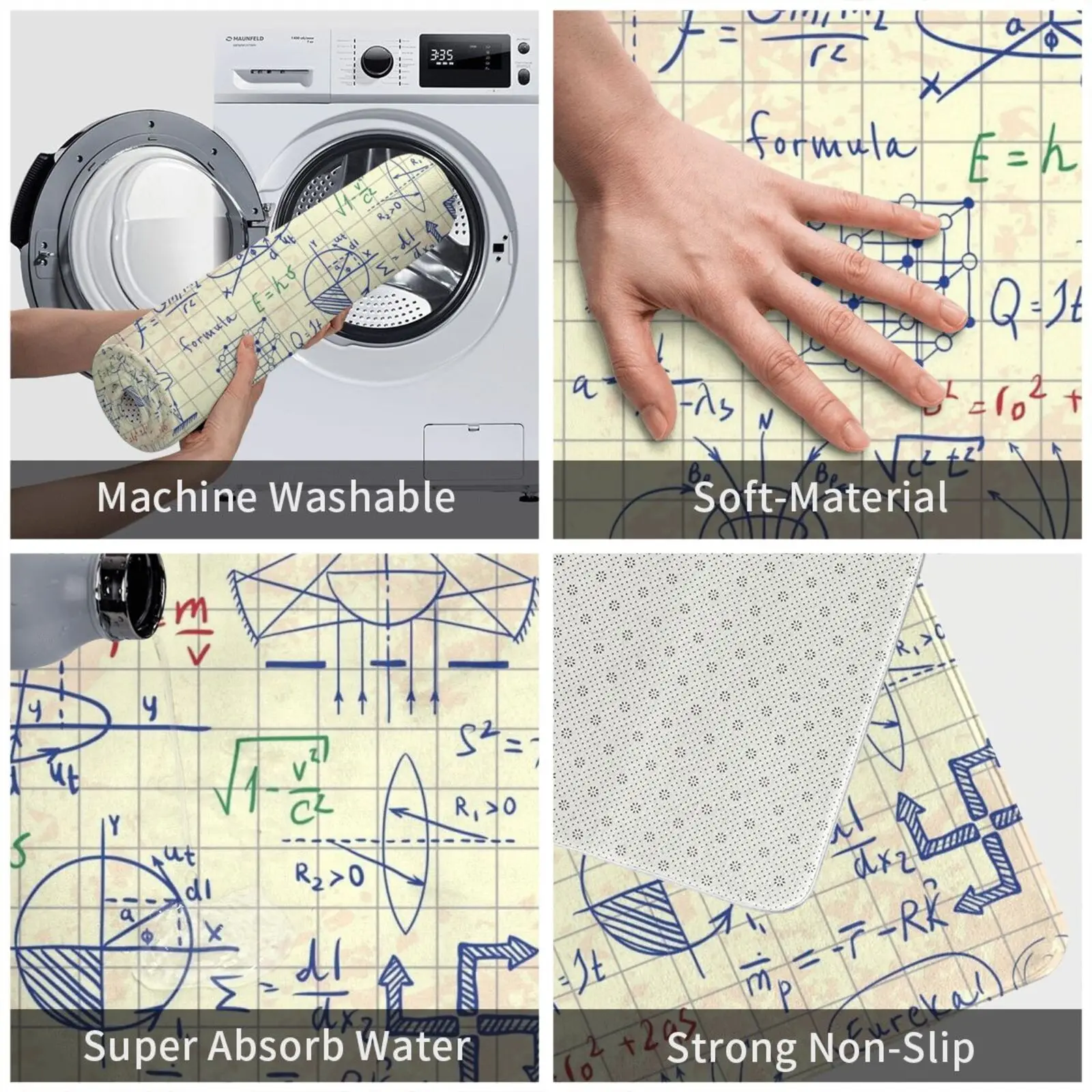 الصيغ الفيزيائية والرسومات والحسابات العلمية. العودة إلى المدرسة: كائنات مختبر العلوم رسم خربش على الطراز العتيق.