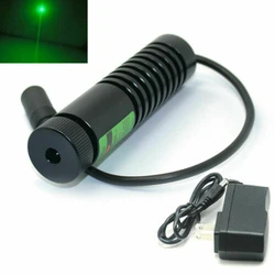 Focusable 505nm 510nm 50mW Spot Dot Green Laser Diode Module w 12V Adapter