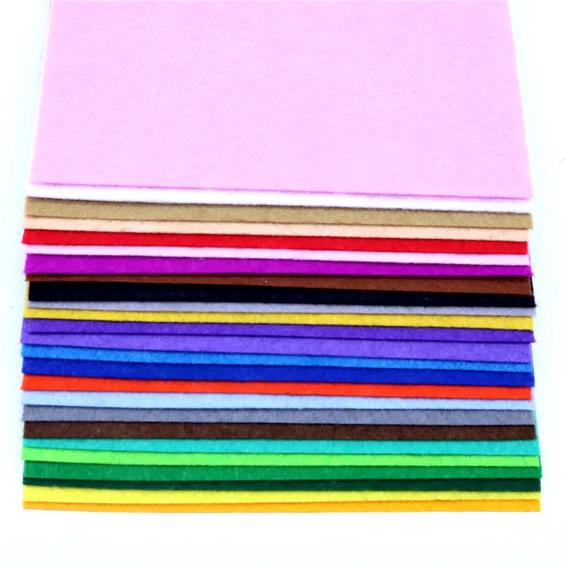 30 * 30 cm Włóknina Filcowa Tkanina Diy Craft Ręcznie robione wełniane filcowe kwiaty Zabawki Lalki Tkanina Igła Filc Materiał Domowe dekoracje Materiały eksploatacyjne