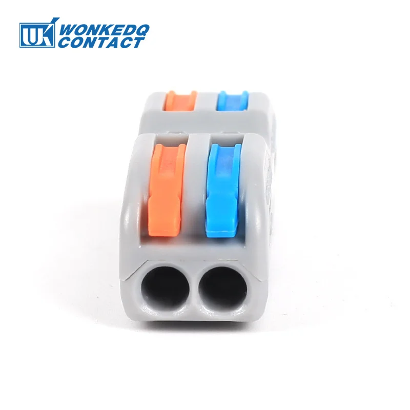 222 422/423 Compact Wire Connector Quick Push-in 4/6 Pin Splicing Terminal Block 28-12 AWG Electrical Wring Cable Connectors