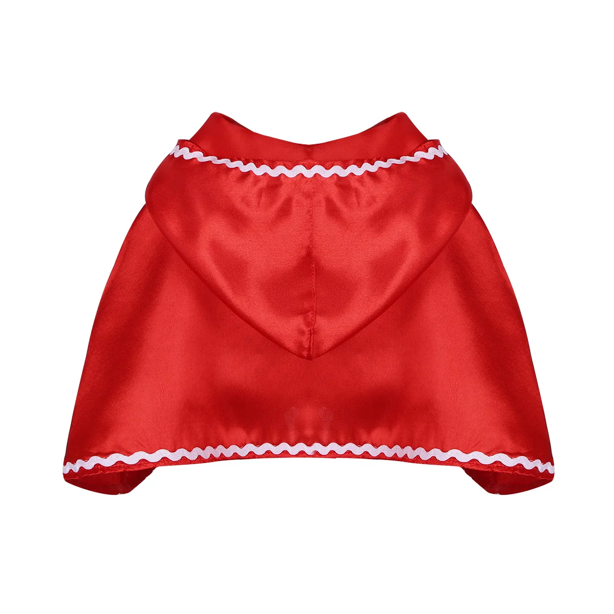 Capa com capuz vermelho para meninas, trajes cosplay de Halloween, princesinha, trajes de carnaval, vestido extravagante para crianças