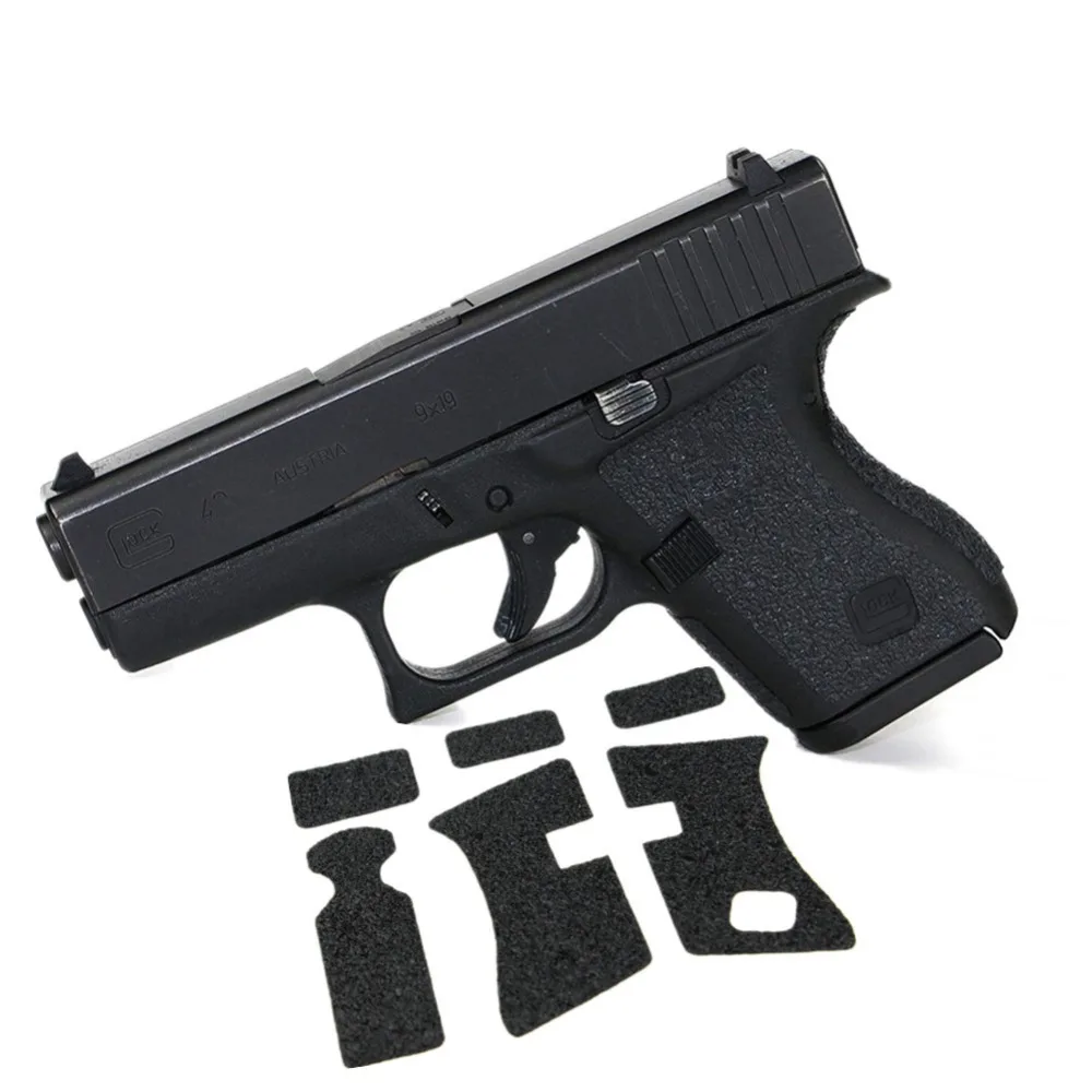 Non-slip Rubber Texture Grip Wrap Tape Glove for Gen 1/2/3/4/5 Glock 17 19 25 26 43X Pistol Gun Holster 9mm