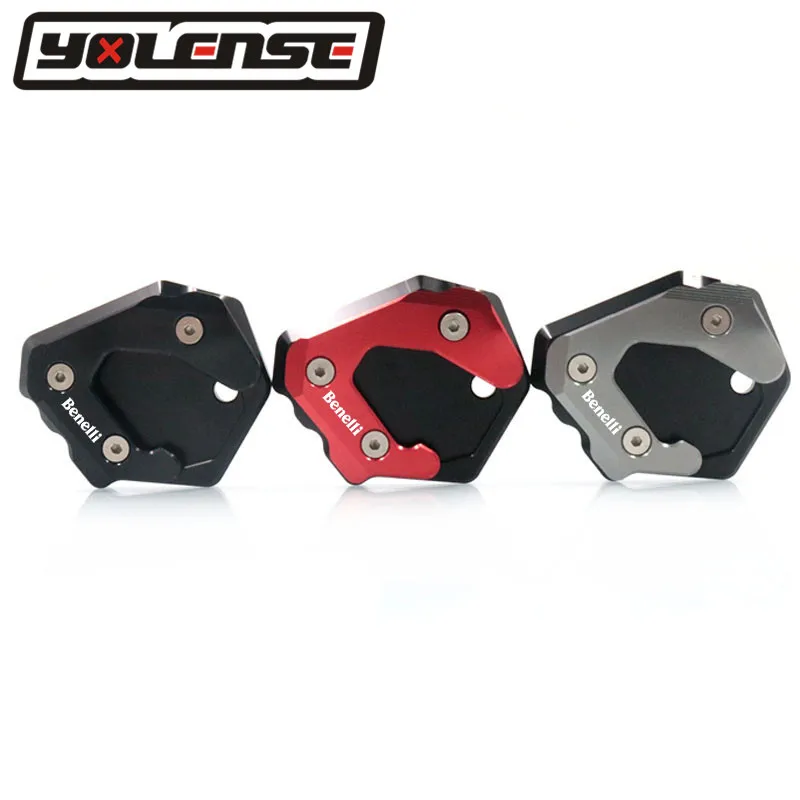 For Benelli TNT25 TNT 25 Motorcycle accessories CNC Aluminum Kickstand Foot Side Stand Extension Support Plate Pad