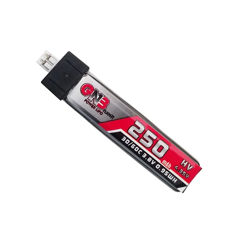 GNB 1S 250mAh 3.8V 30C/60C 4.35V HV Lipo battery and Charger for QX65 Blade Nano QX CPX MSR Inductrix FPV Tiny7 Beta65S Drone