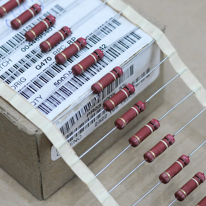 Trước Công Nguyên PR03 200K 200KΩ 3W 5% Hifi Viền Màu Đỏ Điện Trở 200Kohm Cho Ống Khuếch Đại