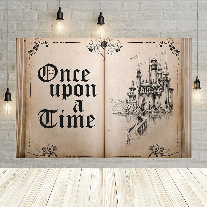 Avezano خرافة كتاب خلفية التصوير الرجعية القلعة الأميرة رومانسية الزفاف حفلة عيد ميلاد خلفية صور استوديو الدعائم
