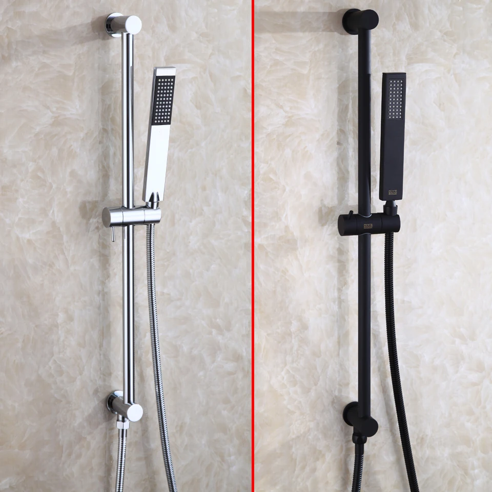

Bathroom Portable Hand Shower Faucet Set All Copper Lifting Bracket Rotation Stents Holder For Handheld Shower Head