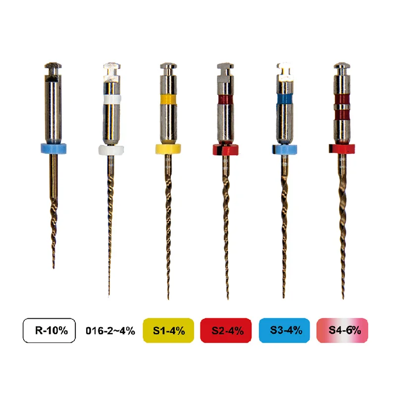 

Dental Heat Activation Files Rotary Files 02 04 06 Taper Needle Dental Preshaper Files Use for Root Canal Endodontic Files