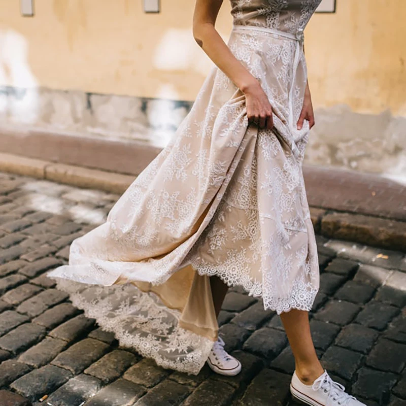 Vestido de novia de encaje bohemio, prenda de vestir con manga casquillo, cuello Barco, Espalda descubierta, estilo rústico, talla grande, hecho A medida, 2024