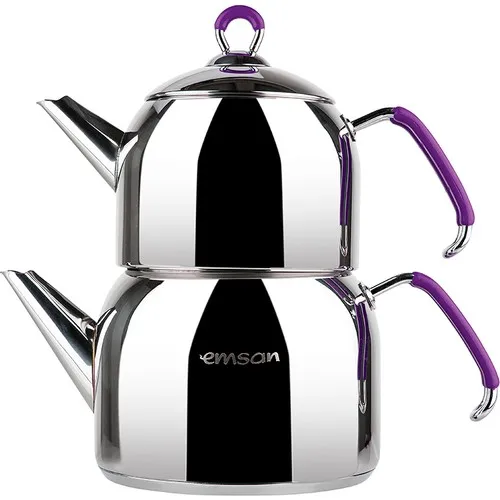 Stainless Steel Teapot Purple Tea Set Cup Tea for Turkish Tea Sets Kitchen Products Stainless Steel Teapot