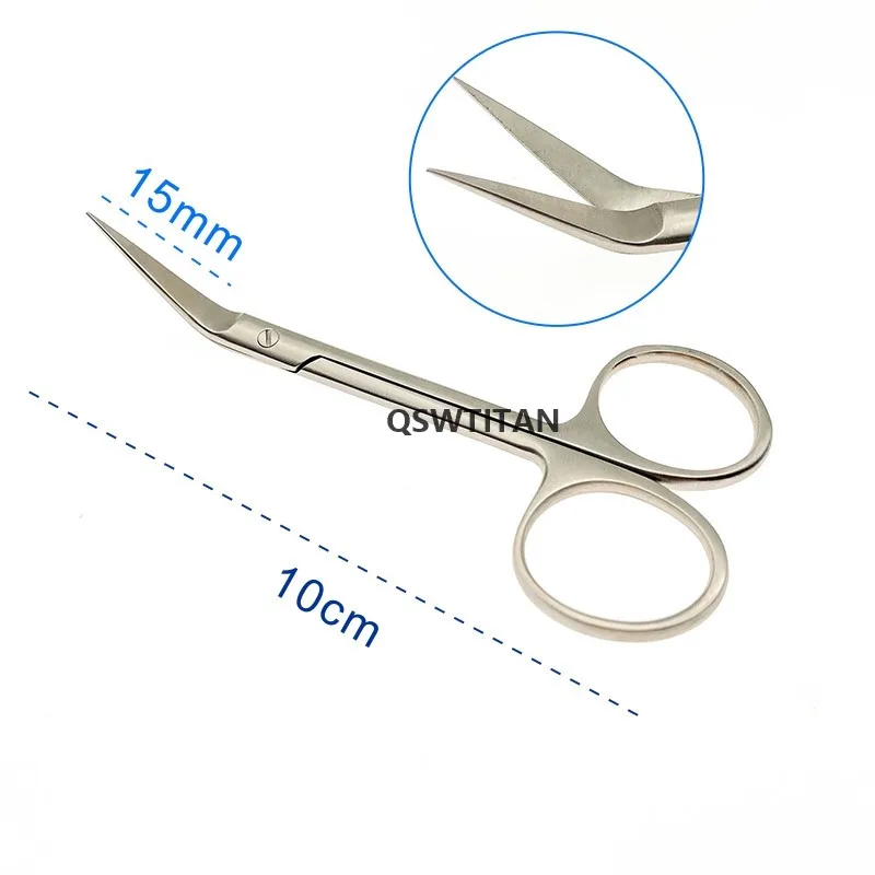 Stainless steel wow beak scissors nasal septum gold handle bird beak scissors plastic surgery scissors