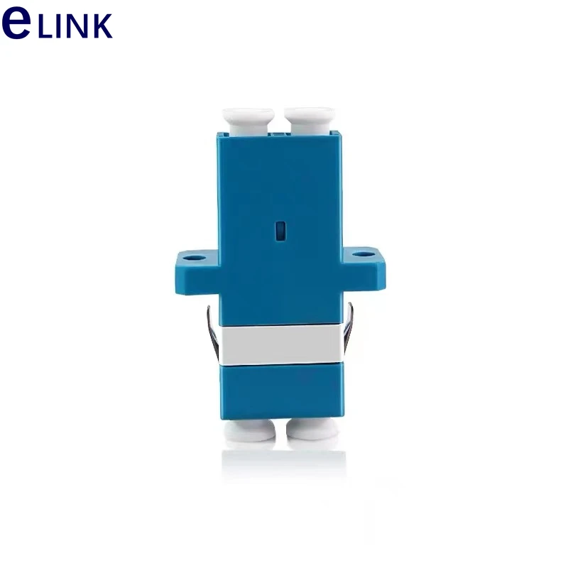 25pcs50pcs100pcs200pc400pcs LC duplex fiber optic adapter SC footprint blue fiber coupler DX connector UPC SM free shiping 0.2db