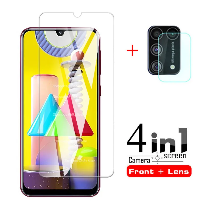 4 in 1 protective glass for samsung m31 camera screen protector for samsung galaxy m 31 31m armor glass film SM-M315F/DS 6.4''