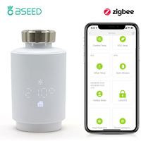 BSEED Tuya ZigBee3.0 Thermostatic Valve Smart Radiator Actuator Programmable Temperature Controller Support APP Google Alexa