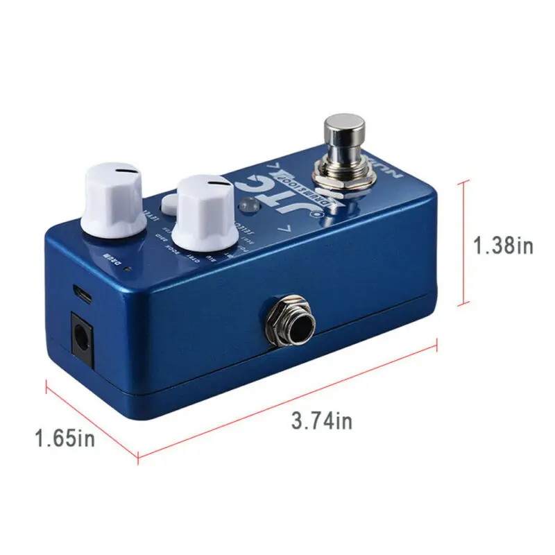 Nux Ndl-2 Jtc Pedal Loop Station for Electric Guitar Pedal 6 Min Looper Recording 11 Drum Musical Instrument Guitar Parts