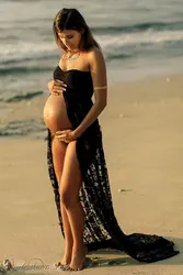 Pregnancy Dresses Maternity Photography Clothes For Pregnant Women Shoulderless Tailed Maternity Dresses Photo Shoot maxi dress