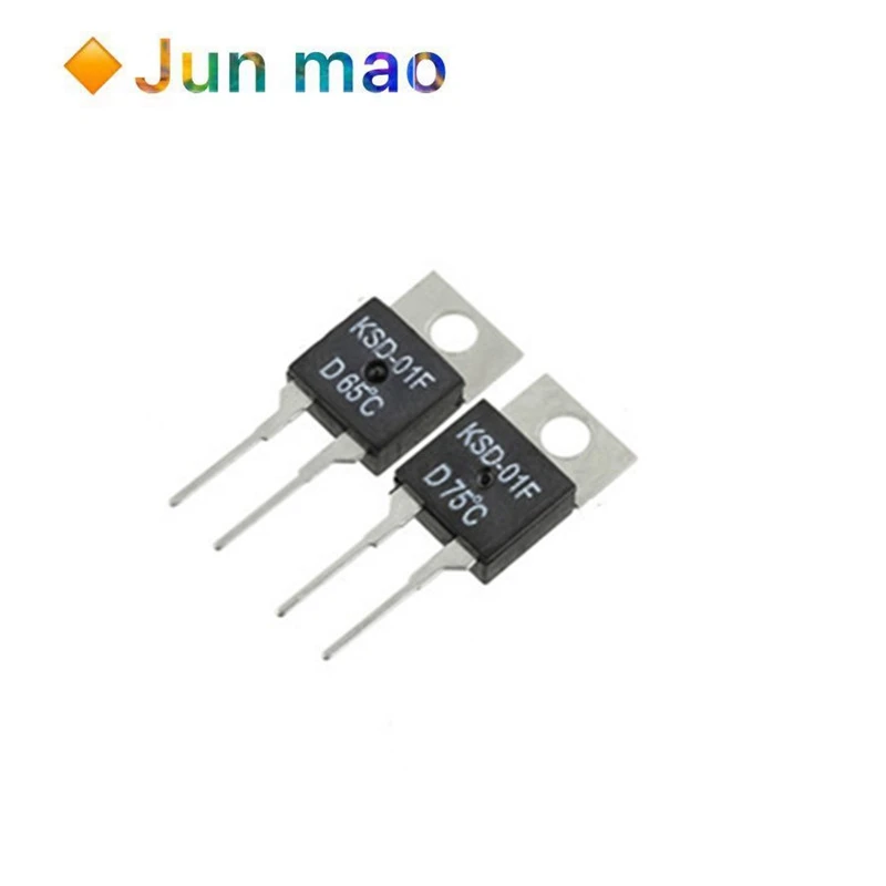 40 50 60 70 80 90 100 DegC NC Normally Closed NO Normally Open 1.5A Thermal Switch Temperature Sensor Thermostat KSD-01F JUC-31F