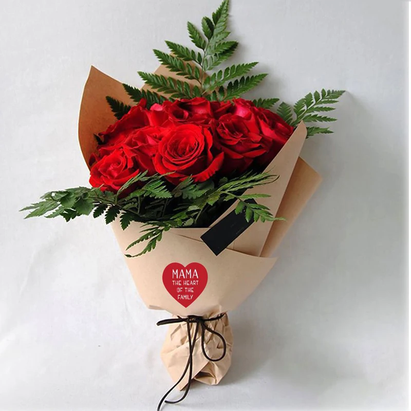 Moederdag Dank U Boeket Dank U Sticker Sticker Verpakking Label En 1 Inch Ronde Label Sticker Cadeaupapier plakboek