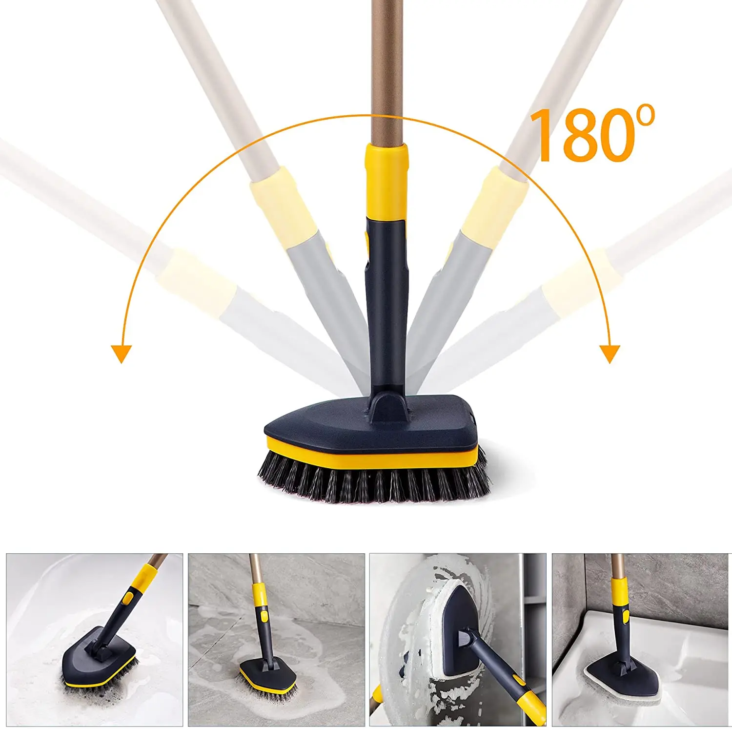 Tub Tile Scrubber Brush 2 in 1 Cleaning Brush 58.2