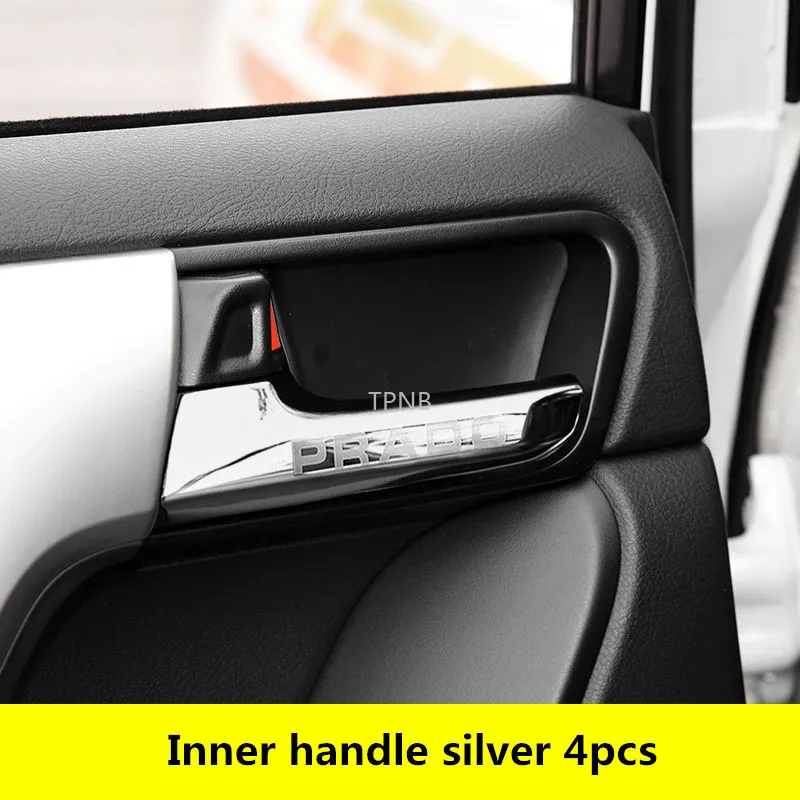 For Toyota Land Cruiser Prado 150 2010 2011 2012 2013 2014 2015 2016 2017 2018 2019 2020 Stainless Steel Inner Door Bowl Handle