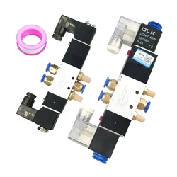 4V130C-06 4V230C-08 4V330C-10 4V430C-15 High Quality 3 Position 5 Port Air Solenoid Valves Pneumatic Control Valves