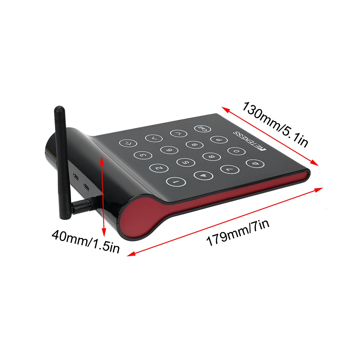 Imagem -03 - Rretekess Teclado Transmissor para Td164 Restaurante Pagers Sistema de Chamada sem Fio Café Bar Clube Igreja Clínica Salão de Beleza 1pc