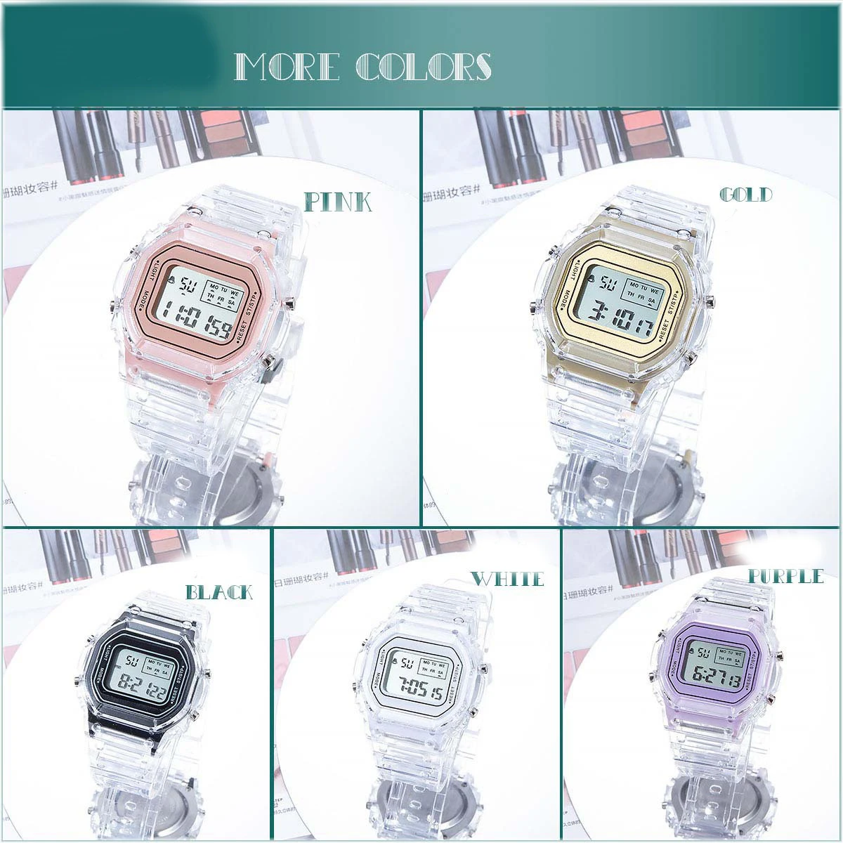 Reloj Digital Unisex, resistente al agua, LED, calendario, accesorios para niños, d88