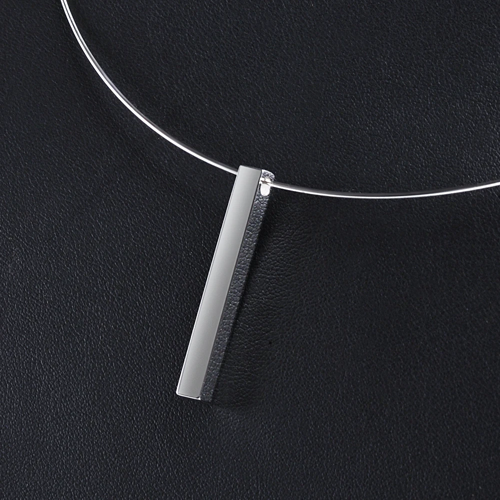 3pcs/lot Stainless Steel 1mm Thickness Wire Necklace Blank Bar Collar Choker Fashion Jewelry Necklace Gifts