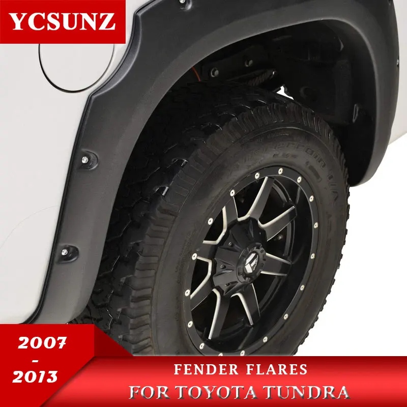 Fender Flares Wheel Arch For Toyota Tundra 2007 2008 2009 2010 2011 2012 2013 Double Cabin With Bolt