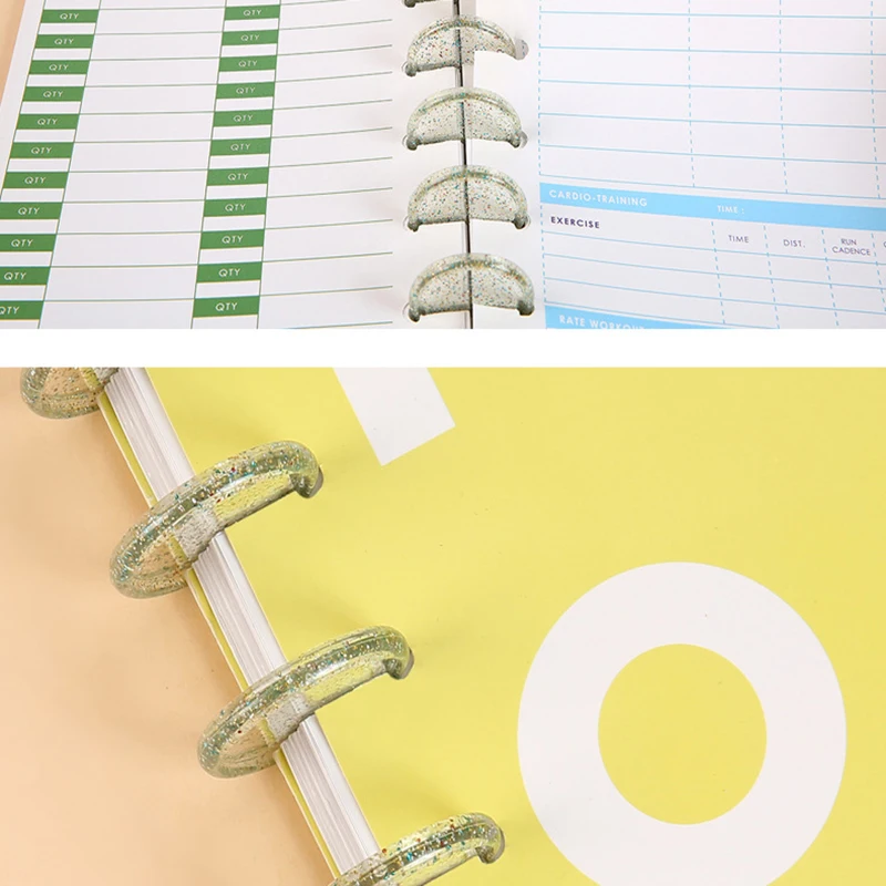 11pcs Fajas 35mm Discbound Planner Notebook Binder Discbound Notebook Binding Discs Binders Plastic Rings Mushroom Disc Binding