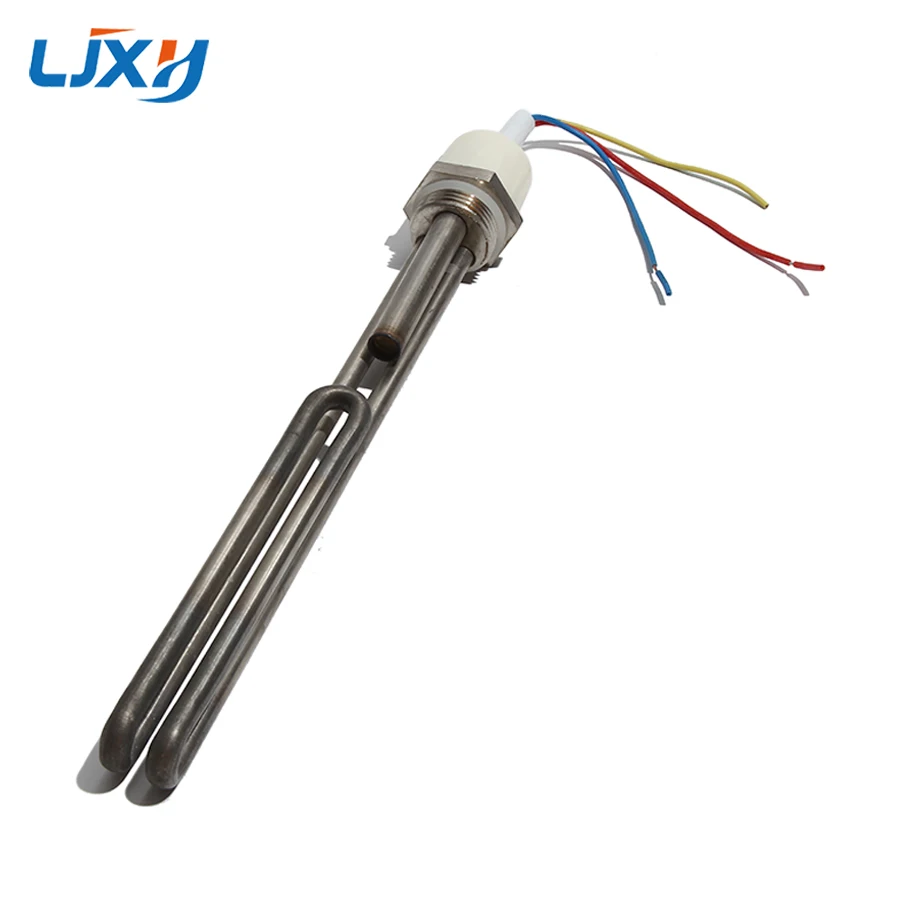 LJXH Electric Heating Tube 32mm Side Inserted Auxiliary Heater for Solar Water Heater Anti-dry Heating with Temperature Control