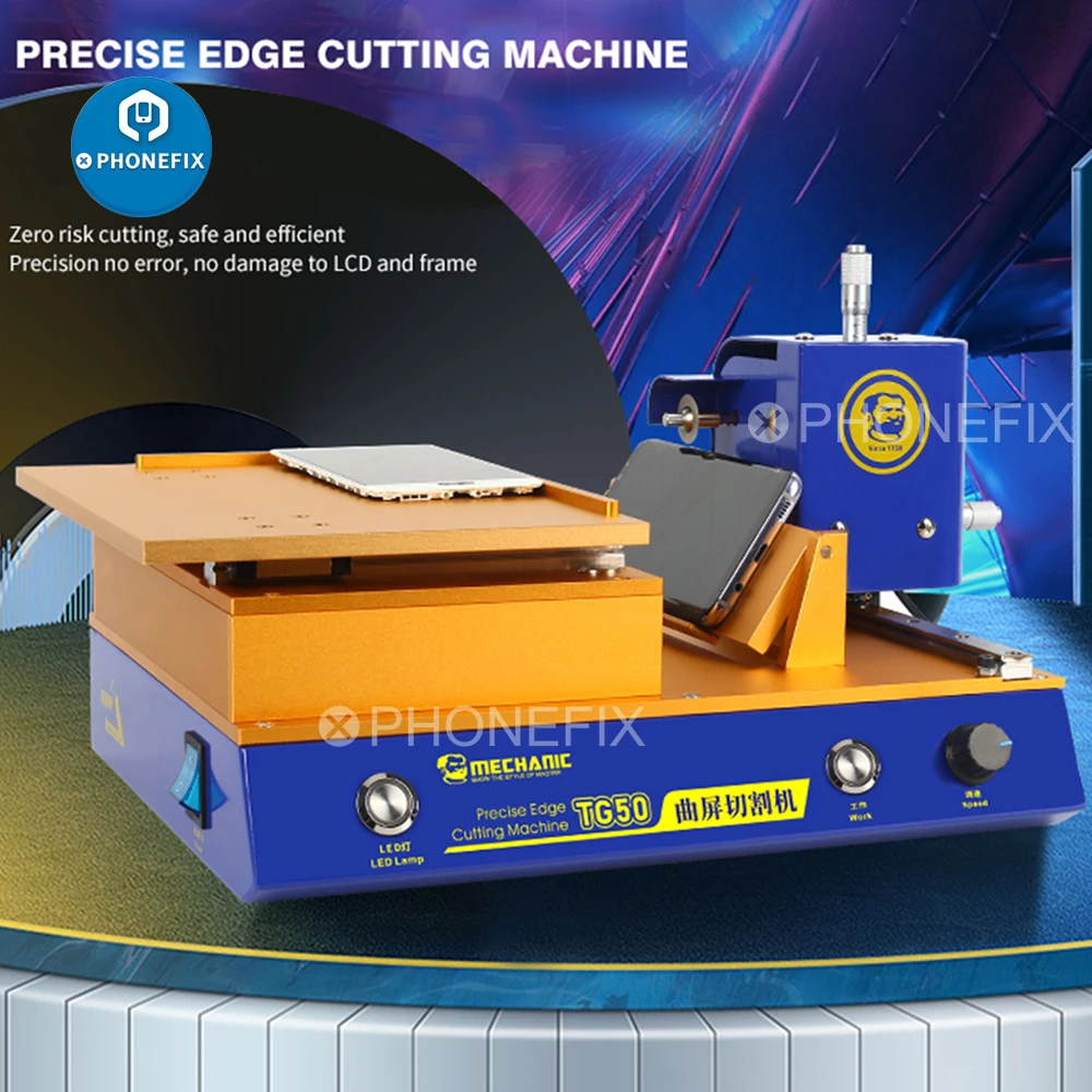 Mekanik TG50 Tepat Mesin Cutting Edge Smart Cutting Ponsel Lurus Layar Mid-Frame Penghapusan Layar LCD Mesin Pemisah