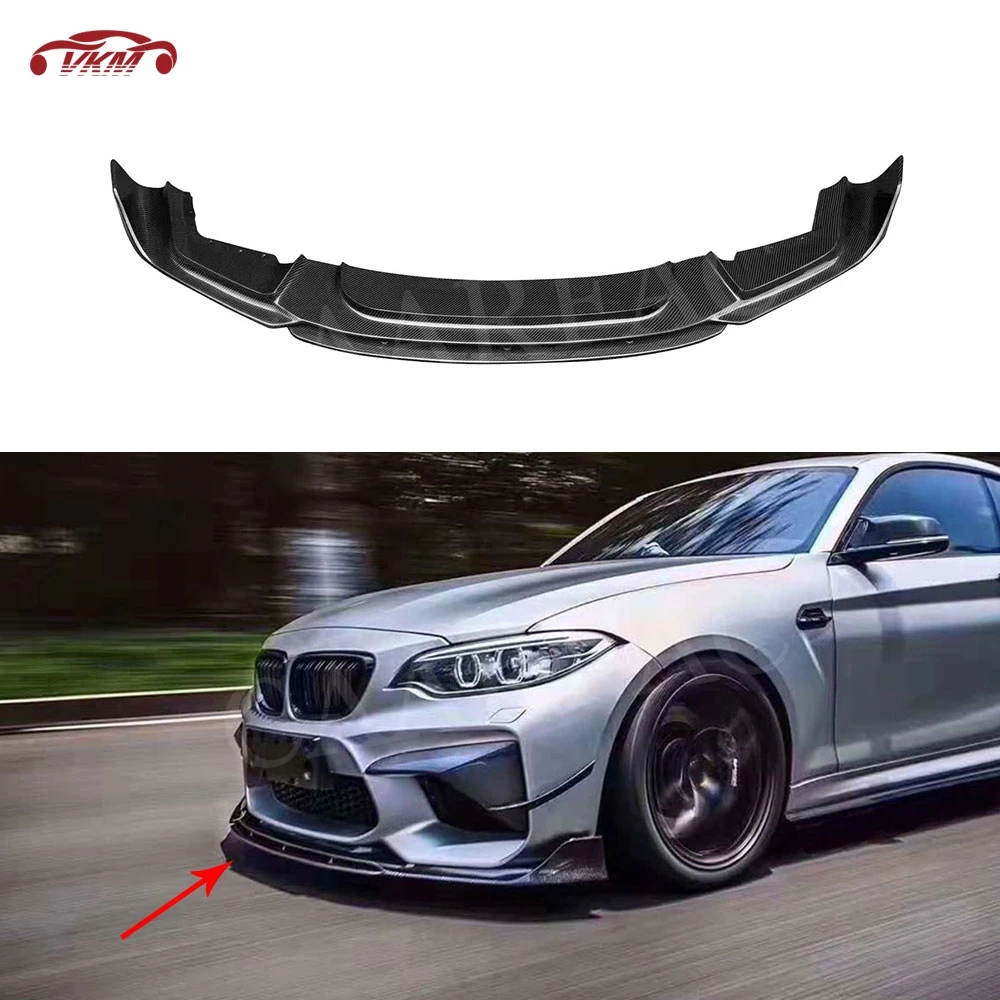 

2 Series Carbon Fiber Car Front bumper Lip Spoiler for BMW F87 M2 2015-2018 Car Styling Fiber Glass