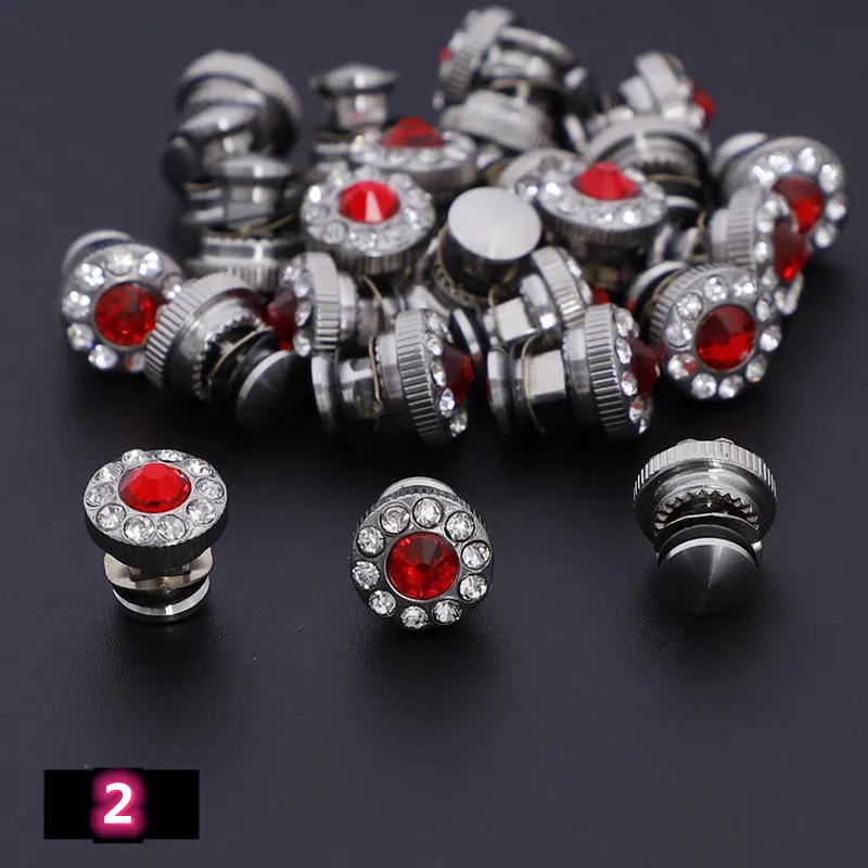 

Professional barber scissors accessories 1set Bearing Screws with Rhinestones 3 sizes Metal Washes and Bumpers for Hair Scissors