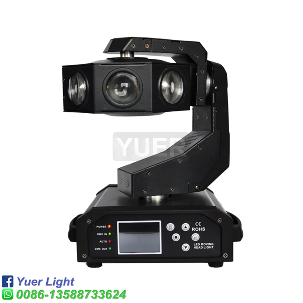 Imagem -03 - Magnético Single Flying Led Light Cree Lâmpada Beads Rgbw Led Moving Head dj Disco Stage Prom Bar Party Dance Floor Clube 8x40w