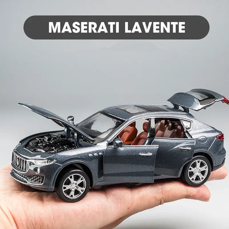 1:32 Maserati Levante Alloy Car Model Diecast & Toy Vehicles Metal Car Model Simulation Sound and Light Collection Kids Toy Gift