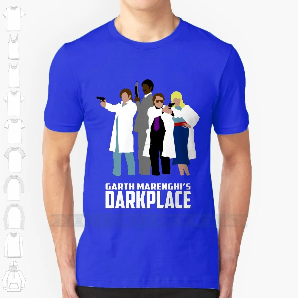 Darkplace 100% Cotton T Shirt Garth Marenghis Darkplace Rick Dagless Darkplace Richard Ayoade Matt Berry Tee Short Sleeve Long