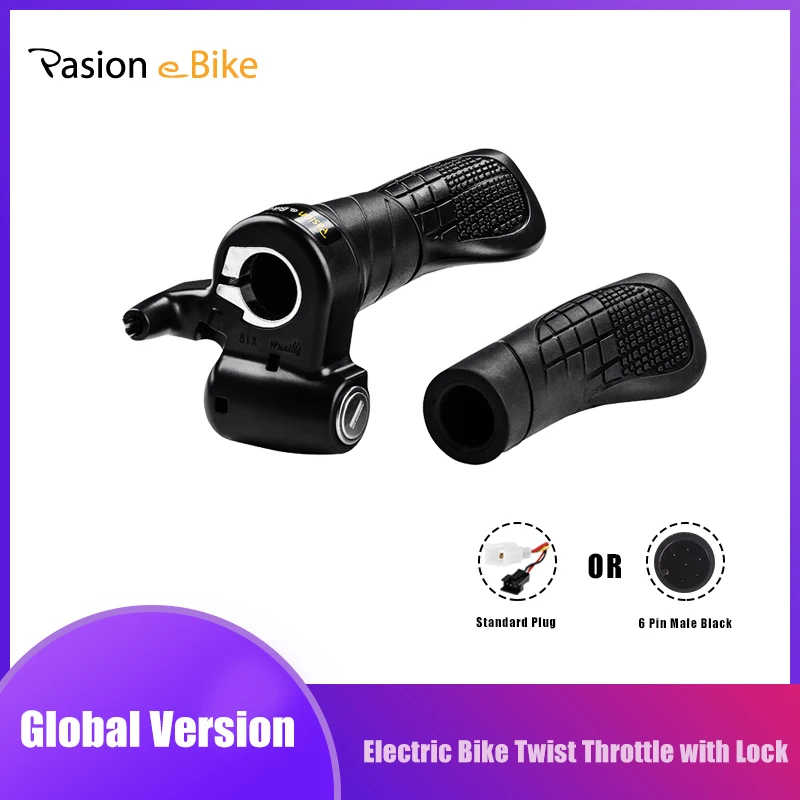 PASION E BIKE Twist Throttle 72V Electric Bicycle Speed Throttle 24V 36V 48V 60V Electric Bike Throttle Ebike Twist Throttle