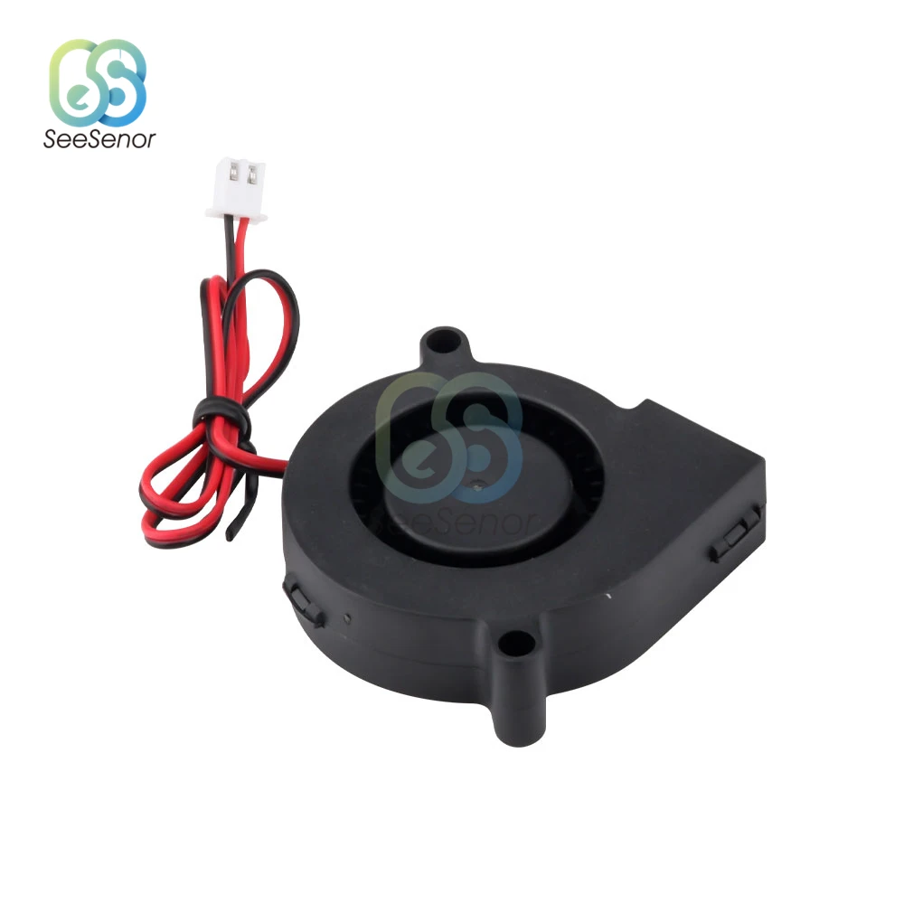 5015 Cooling Turbo Fan DC 5V 12V 24V Brushless 3D Printer Parts 2Pin For Extruder DC Cooler Blower Part Black Plastic Fans