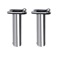 Fishing Rod Holder marine 2 pieces Stainless Steel Flush Mount 90 Degree Rod Pod for Marine Boat