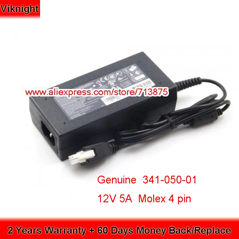 Genuine 341-0501-01 ASA5506-PWR-AC AC Adapter 12V 5A 60W Charger FA060LS1-01 Power Supply for ASA-5506X 5506 Laptop