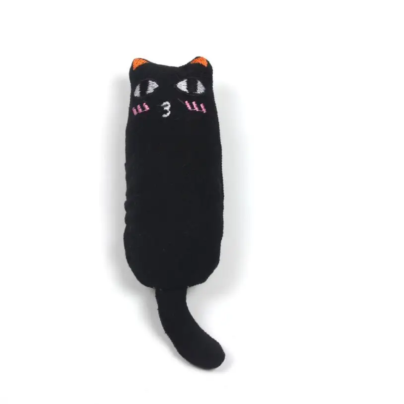 Cat Catnip Toys Teeth Grinding Stuffing Cotton Mint Funny Interactive Plush Kitten Chewing Vocal Toy Claws Thumb Bite Cat