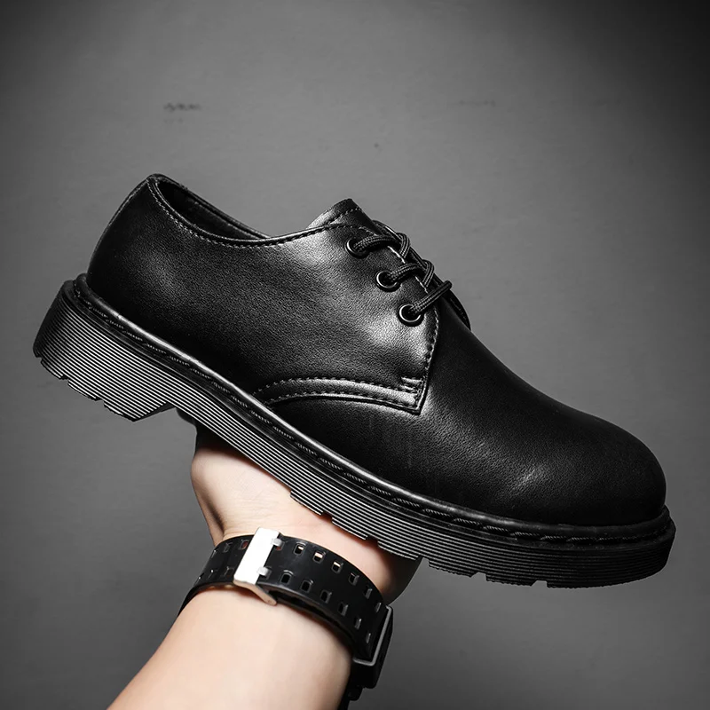 

Leather Business Men Dress Loafers Pointy Black Shoes Oxford Men Breathable Formal Wedding Shoes Black Office Shoes