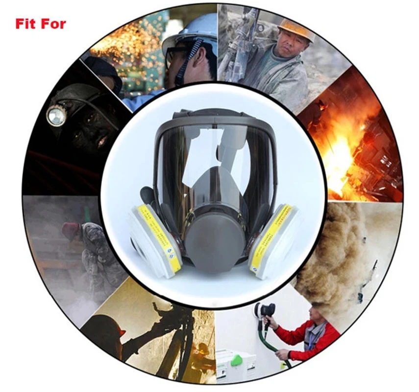 6800 Industrial Painting Spraying Respirator Gas Mask Safety Work Filter Dust Full Face Mask респиратор полнолицевой