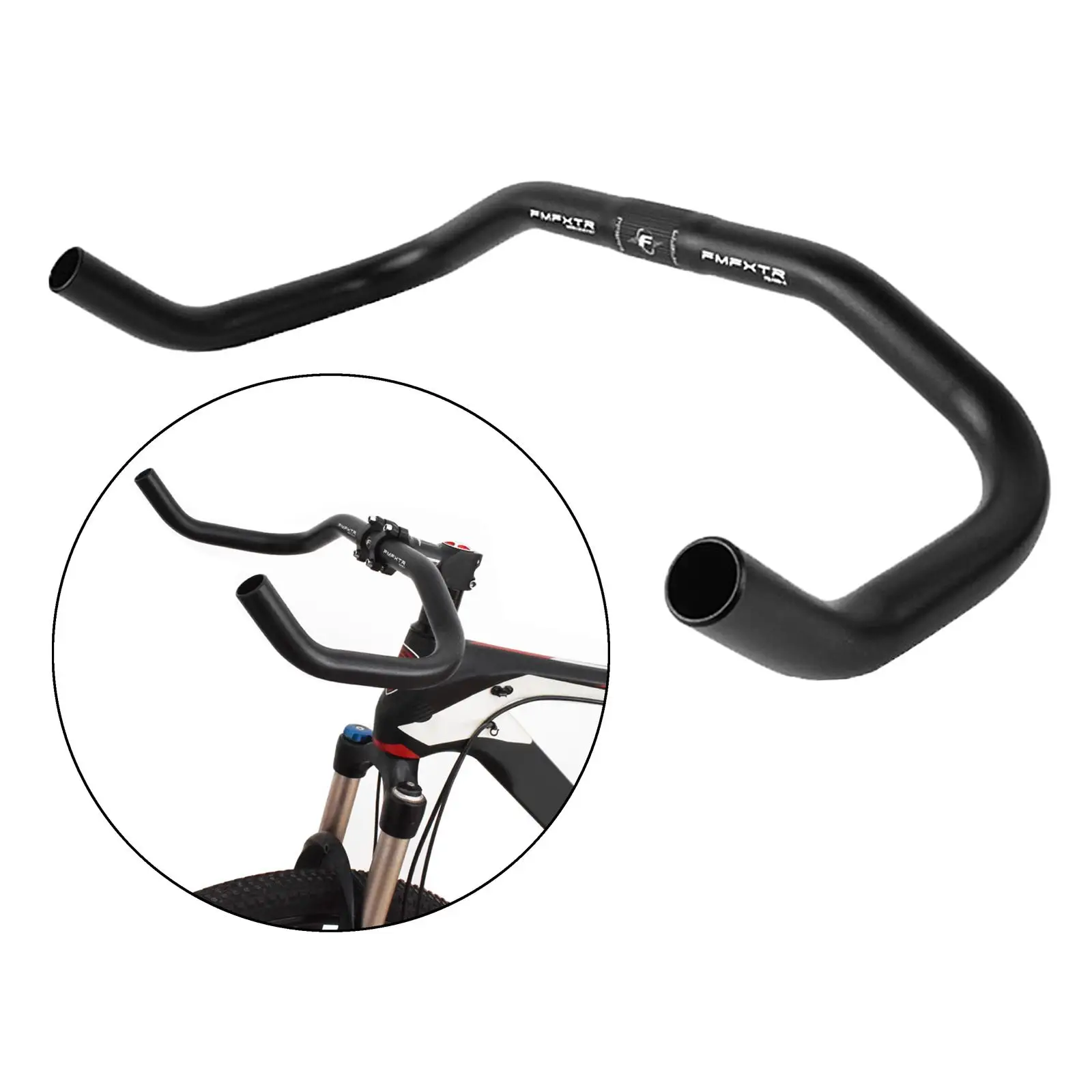 Aluminum Alloy Mountain Bike Handlebar Bicycle Bent Handle Bar, MTB Repair Component