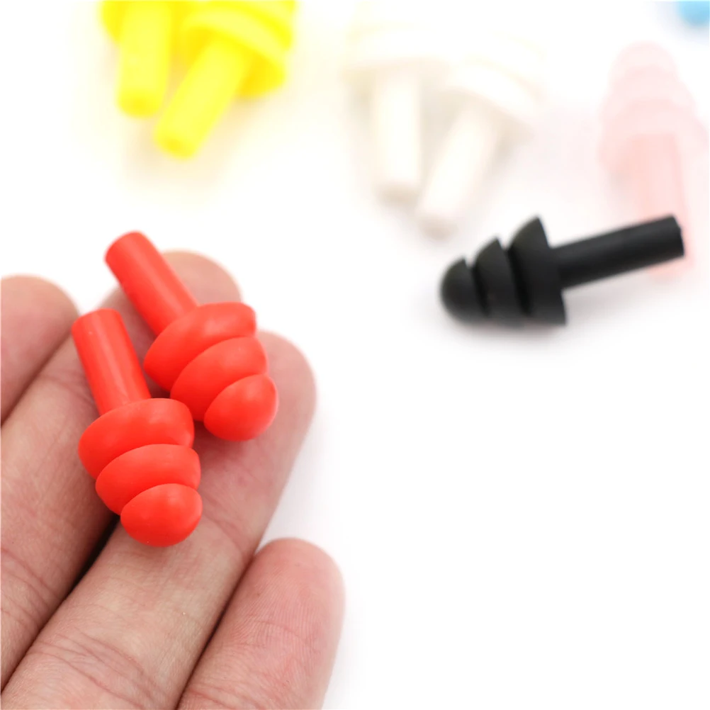 10 Pairs Spiral Waterproof Silicone Ear Plugs Anti Noise Snoring Earplugs Comfortable For Sleeping Noise Reduction Accessory