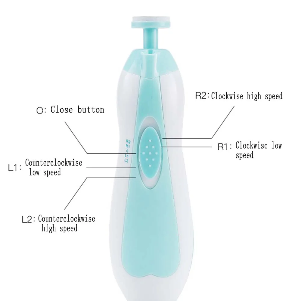 Baby Nail Trimmer Electric Cutter Baby Care Infant Nail Clipper Trimmer Set Quiet Safe Nail Cutter