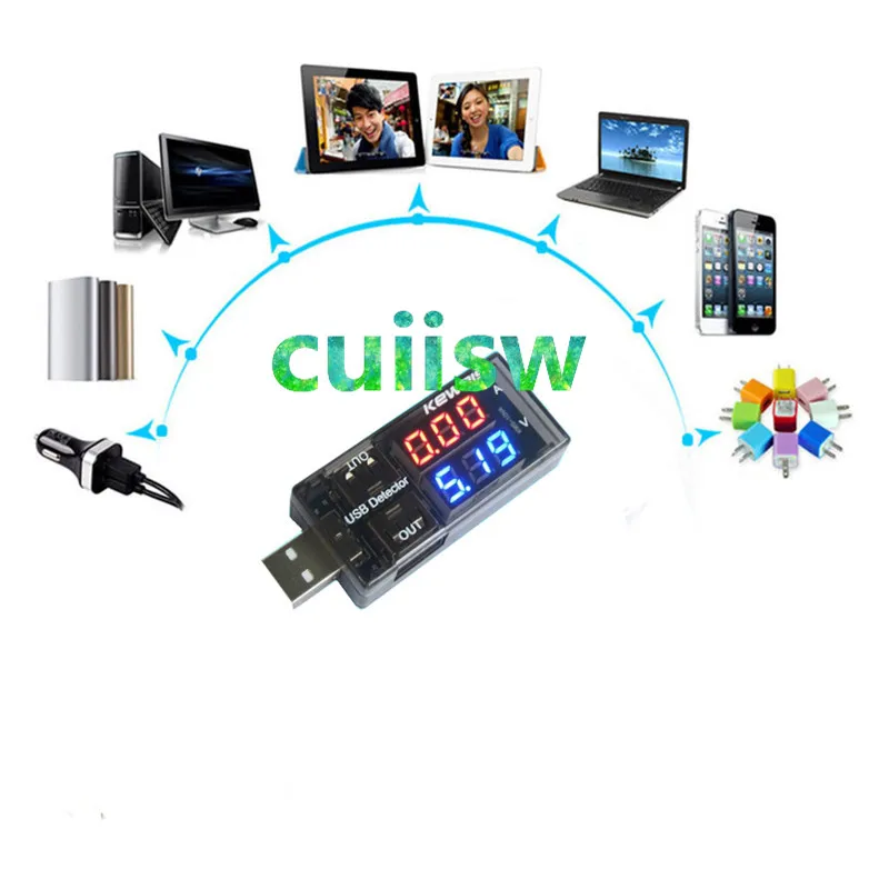 أحمر + أزرق مزدوج USB الجهد الحالي شحن كاشف تستر بطارية الفولتميتر مقياس التيار الكهربائي شاحن الطبيب