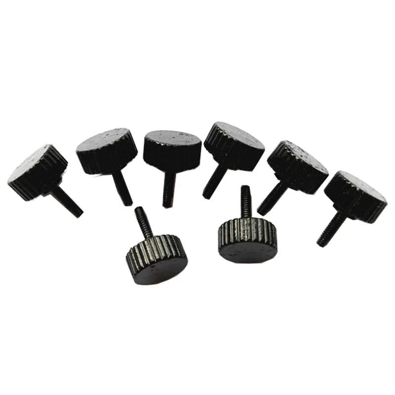 Picture 3: 5Pcs M1.6 Flat Head Knurled Thumb Screws Zinc Plated Tighten Hand Twist Cylindrical Head Hand Bolts For Computer Case Screw